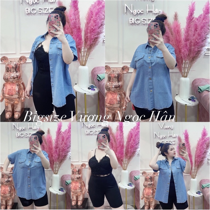 SƠ MI JEAN CHUẨN QC BIGSIZE ( 60 ĐẾN 90KG )