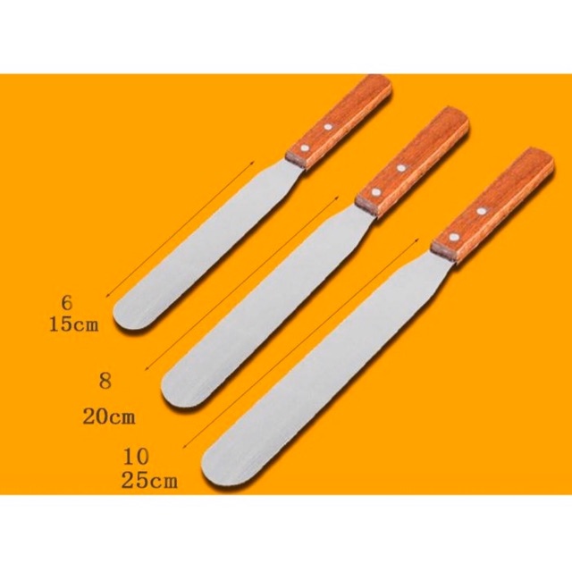 Dao chà láng thẳng cán gỗ 15cm-20cm-25cm
