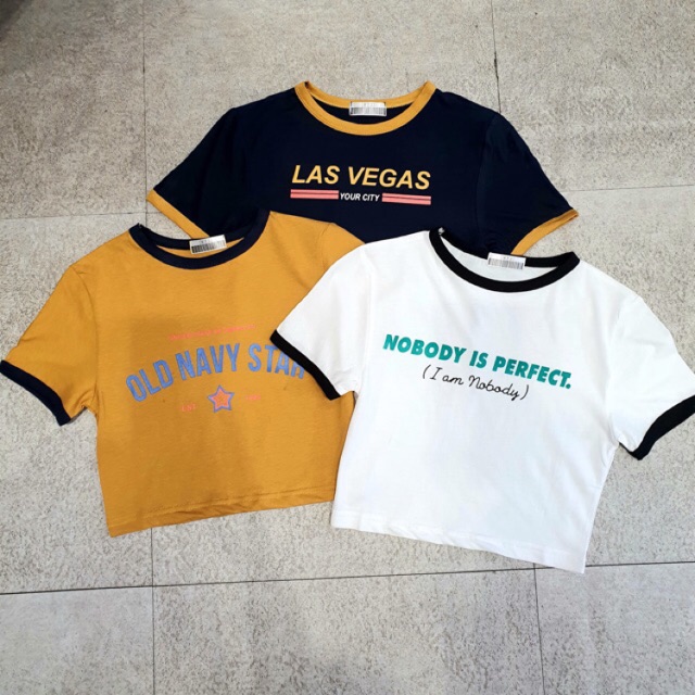 Áo croptop thun body viền nhìu mẫu