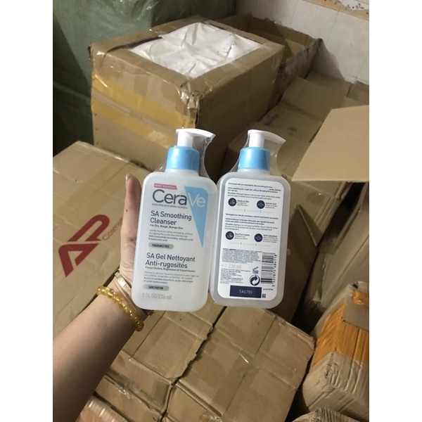 Sữa Rửa Mặt Cerave 236ml Da Nhạy Cảm, Sần, Mụn Ẩn