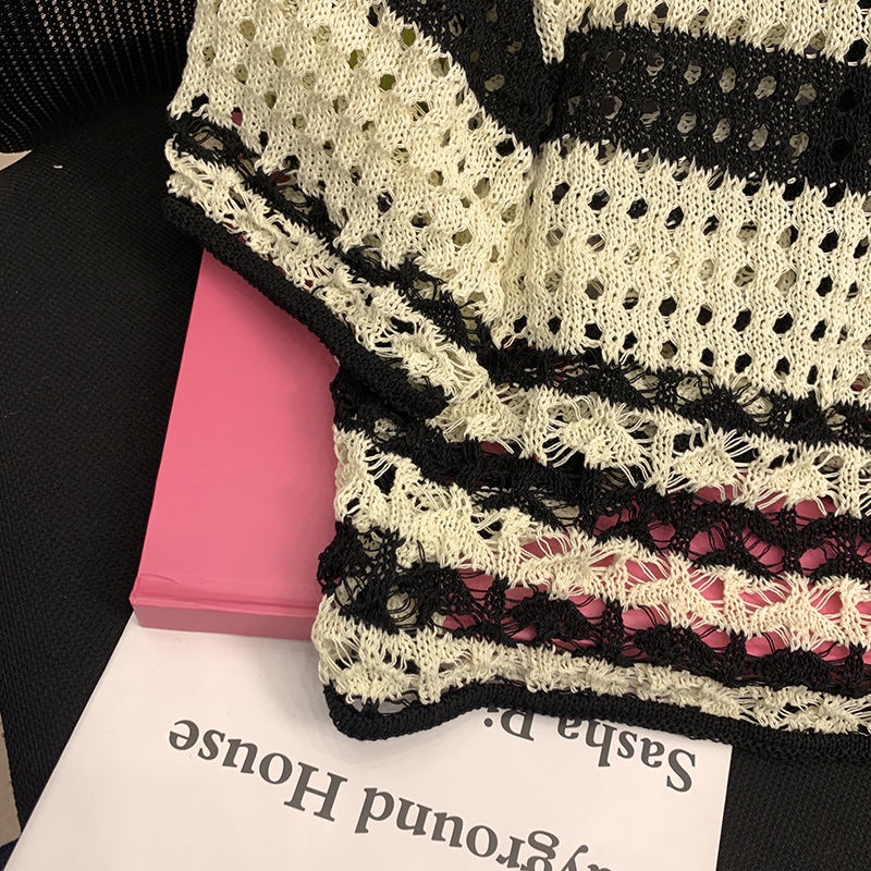 Áo Cardigan Dệt Kim Tay Ngắn Phong Cách Thời Trang Hàn Quốc Dành Cho Nữ