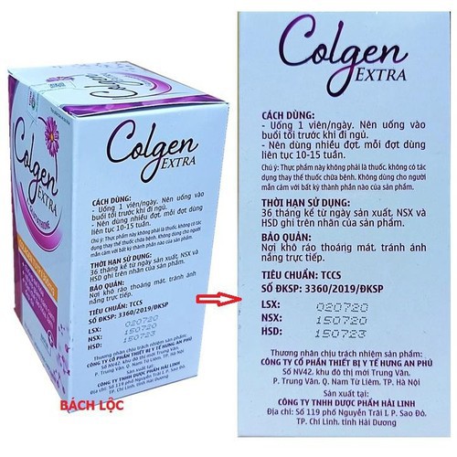 Viên Uống Colagen Extgra Giúp Đẹp Da - Bổ Sung Vitamin A E C