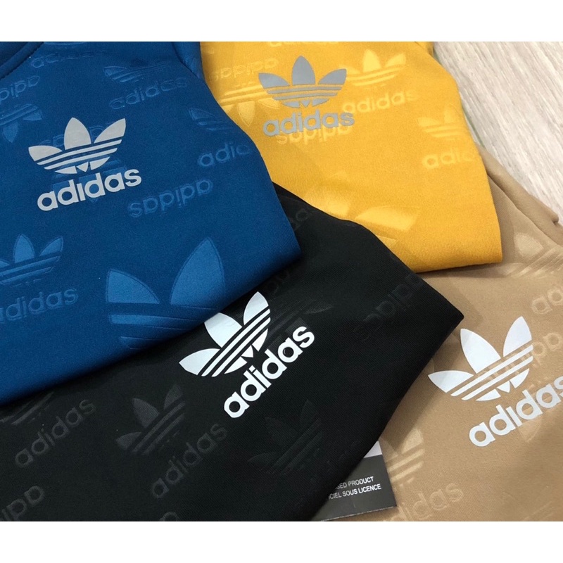 Bộ nỉ Adidas hoạ tiết chìm logo góc 7-26kg