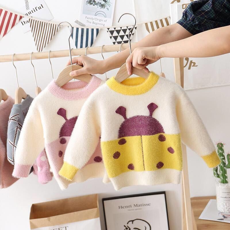 Áo Sweater Lông Chồn In Hình Gấu Pooh Thời Trang 2020 Cho Bé Mới