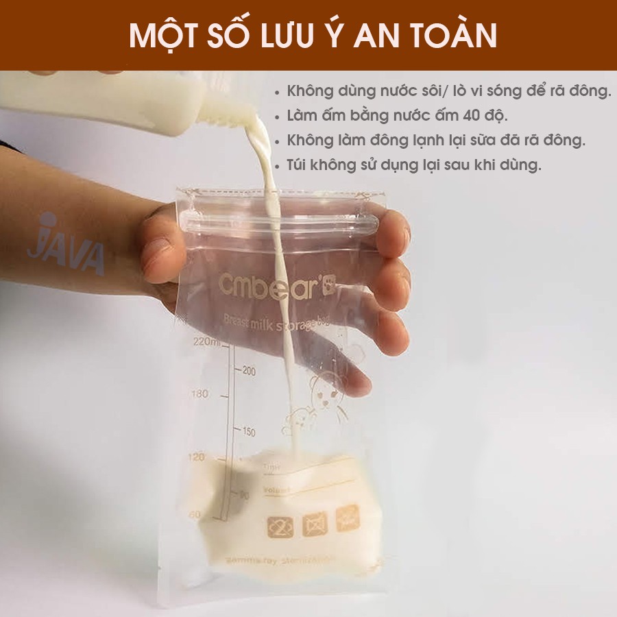 [MẸ VÀ BÉ] COMBO 30 TÚI ĐỰNG SỮA (trữ sữa) - Không chứa BPA - An toàn cho mẹ và bé