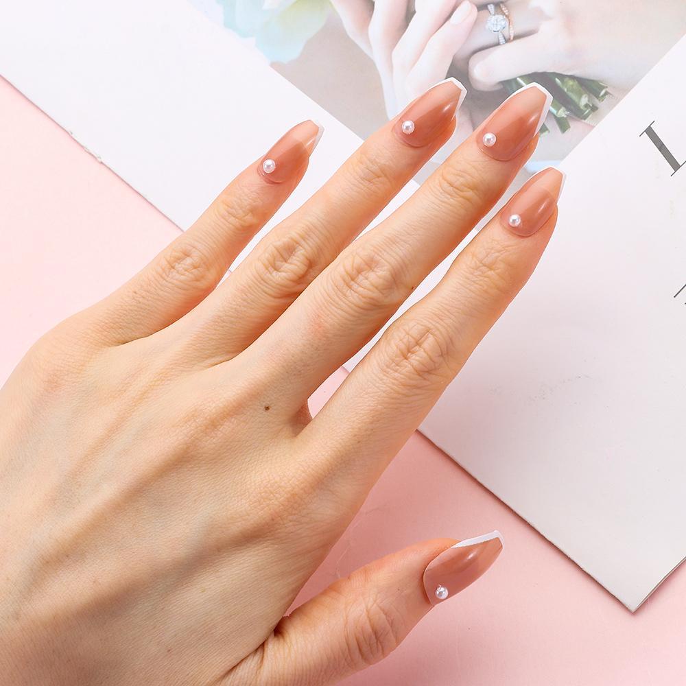 Hộp 24 Móng Tay Giả Che Phủ Toàn Diện Phong Cách Pháp MIHAN1