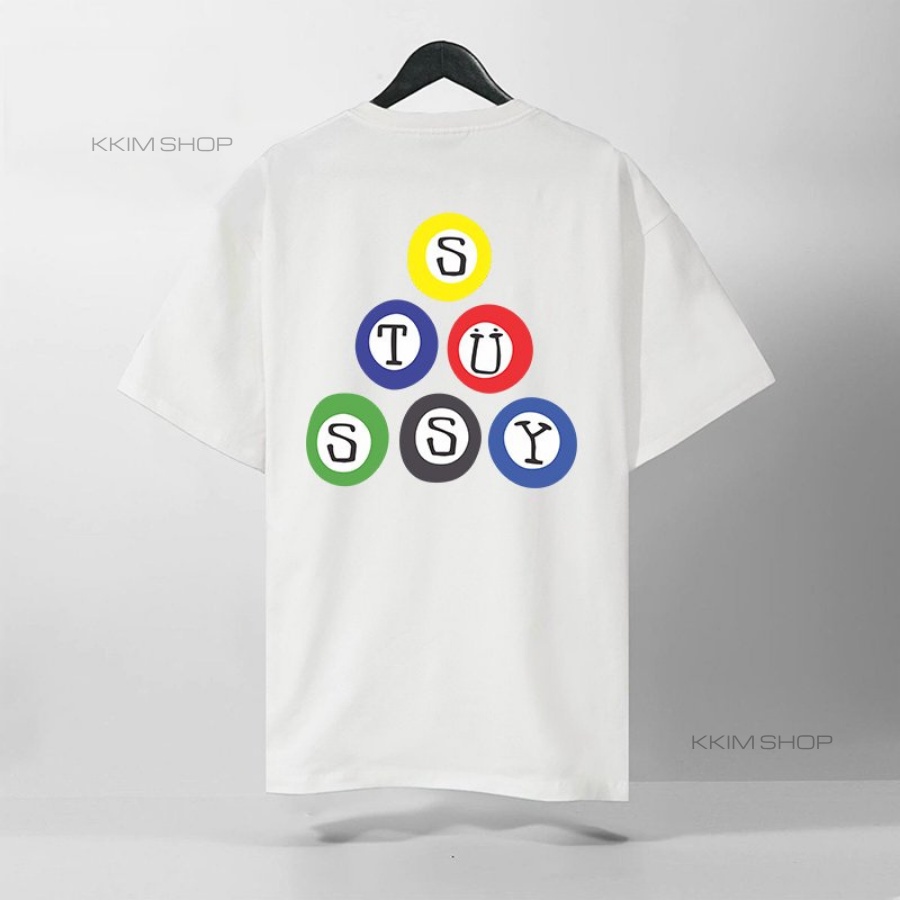 Áo Thun Tay Lỡ STUSSY, áo phông unisex Form rộng oversize, chất liệu Cotton. KKIMShop