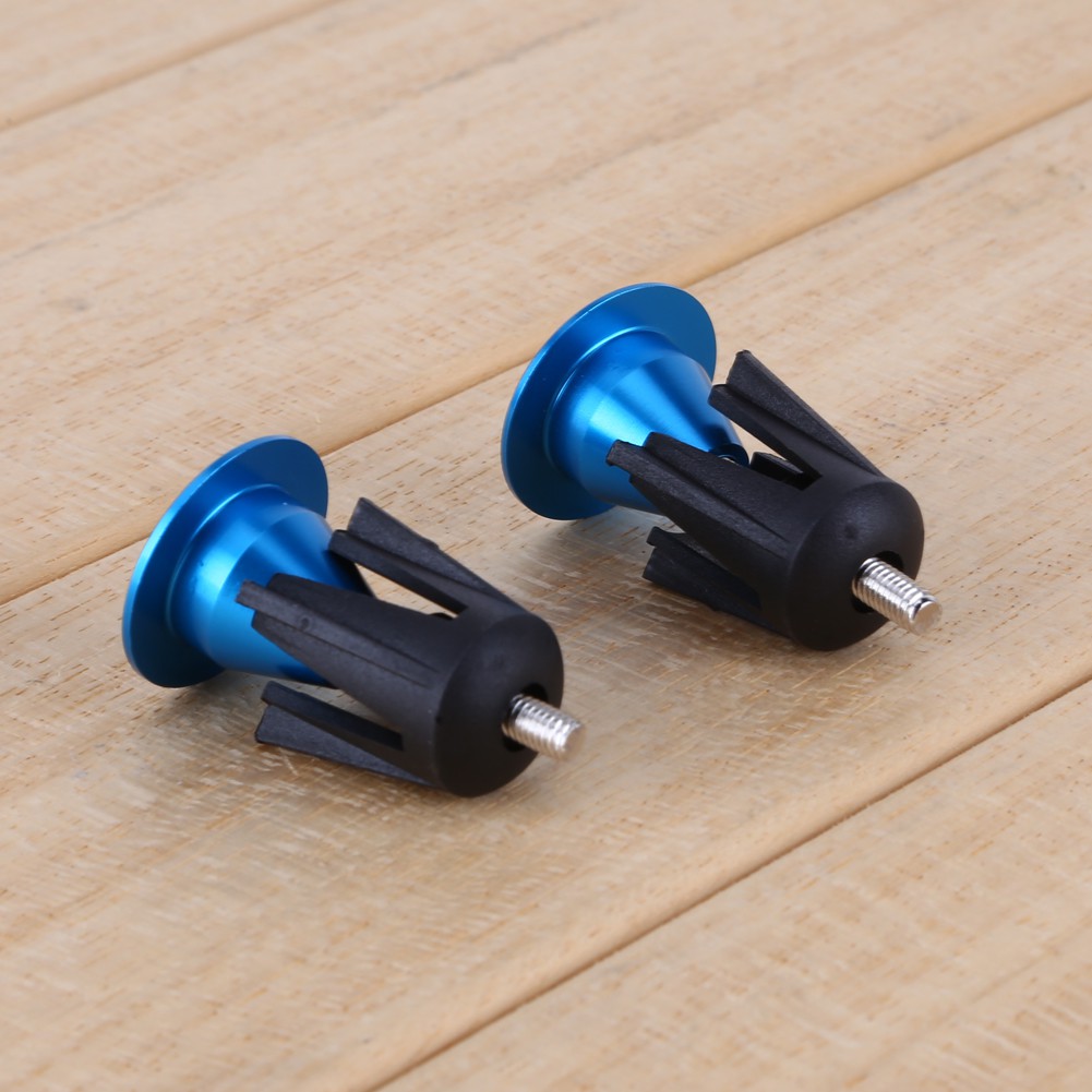 Cozyroomsa One Pair Bike Bicycle Aluminum Handlebar Grips Handle Bar Cap End Plugs