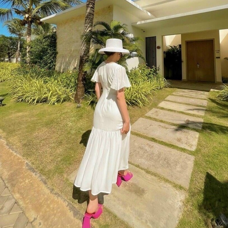 Đầm maxi đuôi cá tay cánh tiên nhẹ nhàng Tyfashion | BigBuy360 - bigbuy360.vn