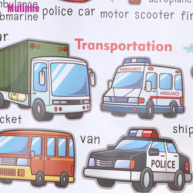 Sticker Dán Tường Hình Xe Hơi Hoạt Hình Dành Cho Trẻ Em Mẫu Giáo