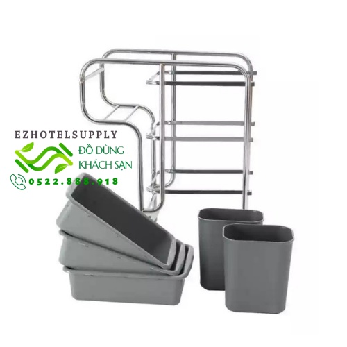 Xe Đẩy Thu Gom Chén Dĩa, Xe Thu Gom Chất Thải