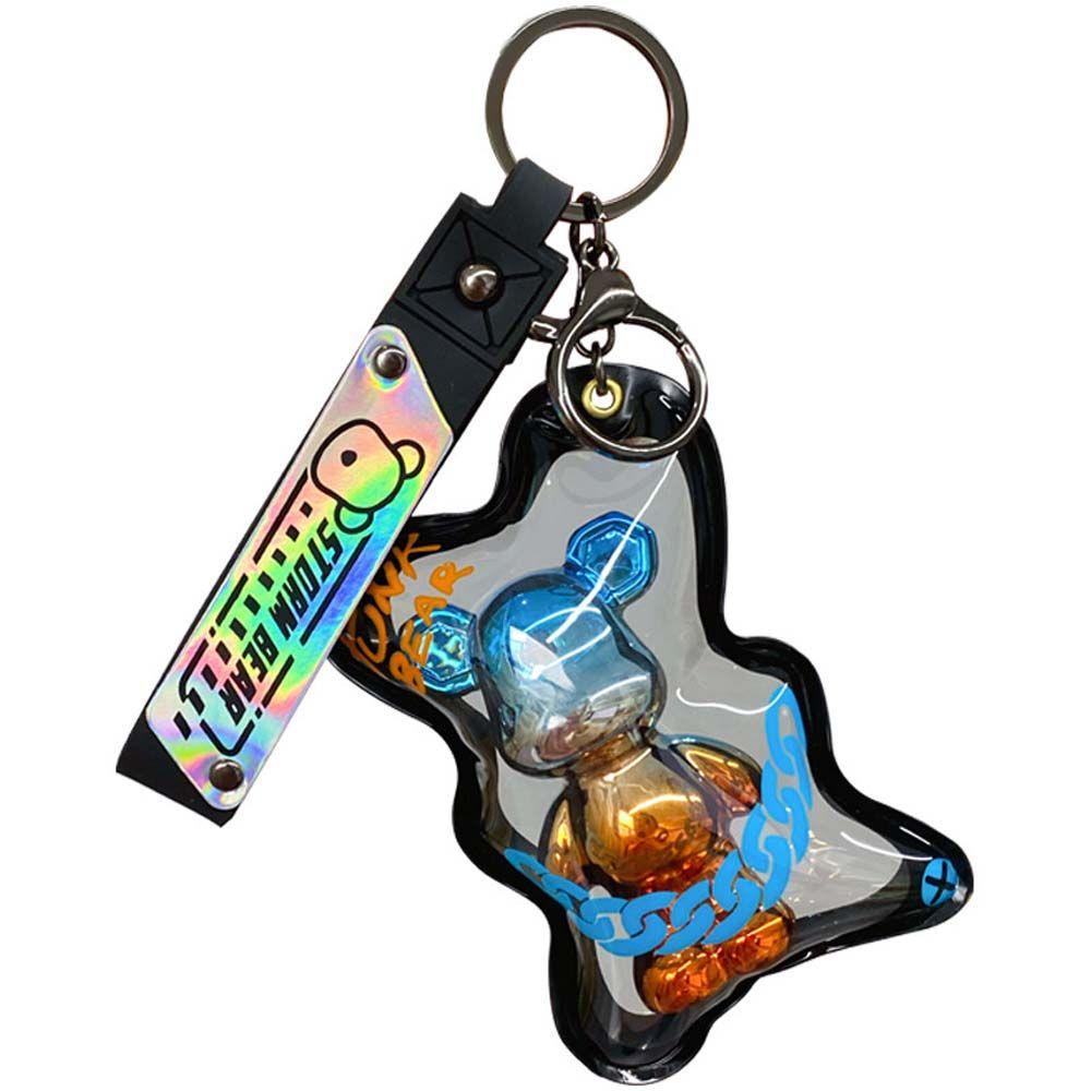 Mocho Móc Khóa Hình Gấu Kèm Dây Đeo Tay Sáng Tạo Cho Nữ