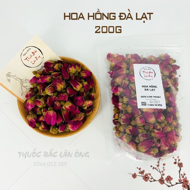  Nụ Hoa Hồng Đà Lạt 200g (Nụ Hồng Nguyên Bông)