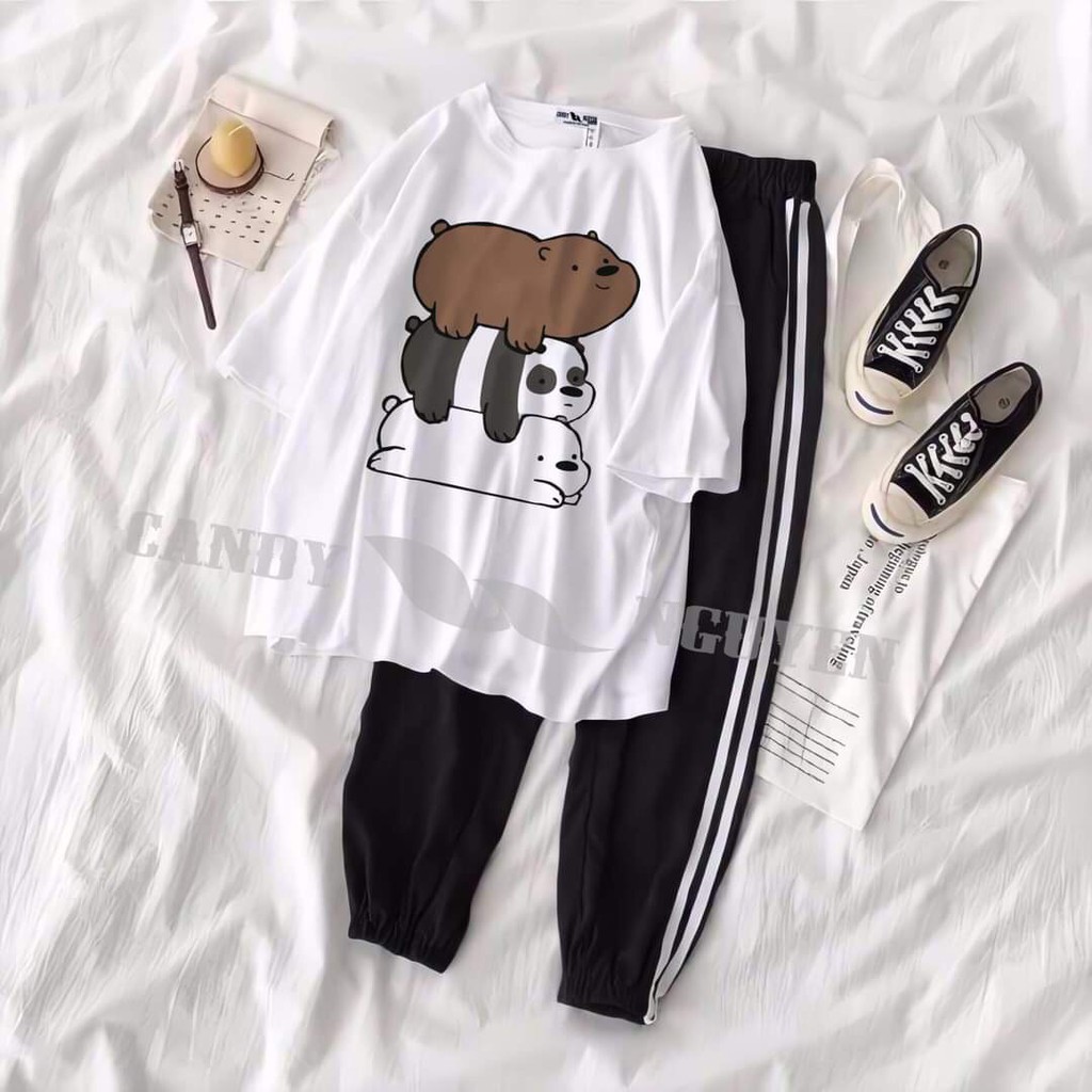 FULL SET ÁO 3D + QUẦN JOGGER TRƠN SỌC CAO CẤP SIÊU HOT NHẤT THỊ TRƯỜNG