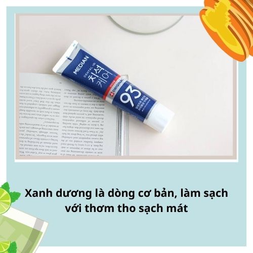 Kem đánh răng median [Sạch Trắng 100%_Hàng Auth] Kem đánh răng120g Median 93% Hàn Quốc