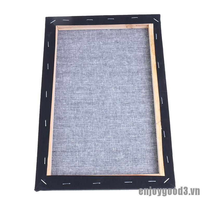 Khung gỗ vải canvas hình vuông màu đen để vẽ tranh sơn dầu