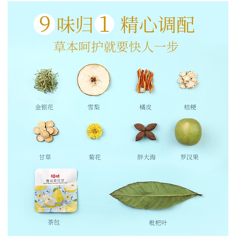 Trà tuyết lê hoa cúc Bách Thảo Vị