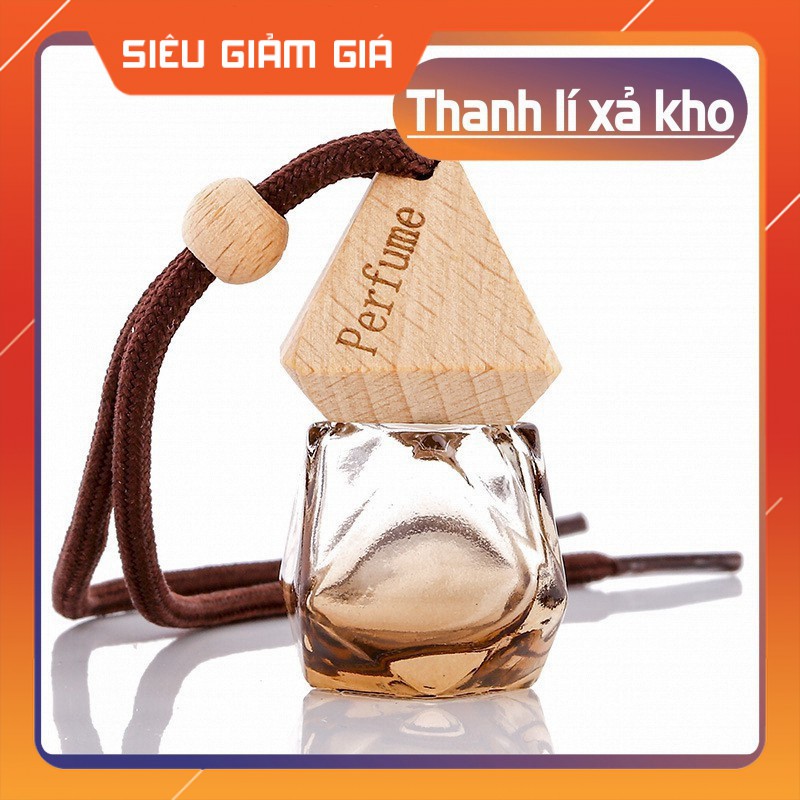 Lọ Đựng Tinh Dầu Lục Lăng Treo Xe Ô Tô - Vỏ Chai Tinh Dầu Thủy Tinh - Tinh Dầu Thơm Phòng - Khử Mùi Phòng - Tủ Quần Áo