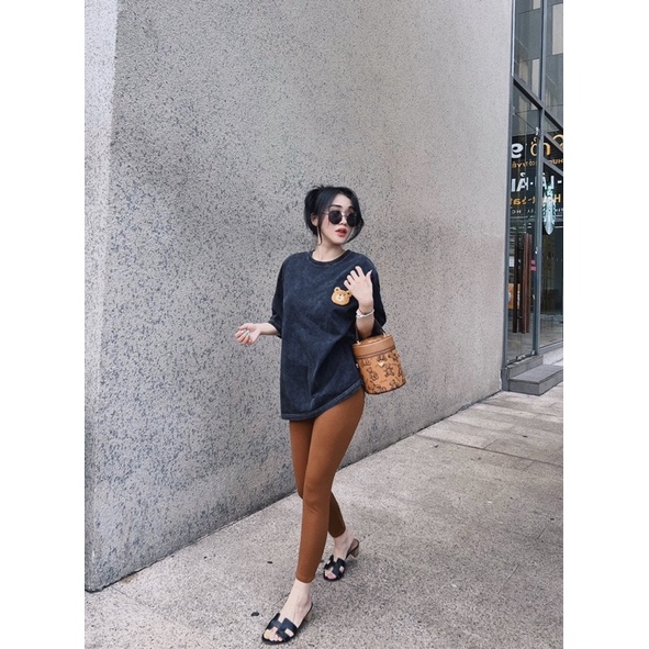 QUẦNG LEGGING MỘT TÚI CHẤT VẢI DÀY DẶN