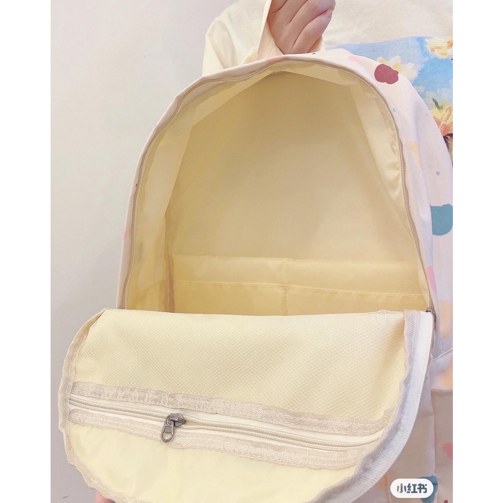 BALO cute đi học nhiều ngăn tặng kèm móc khoá