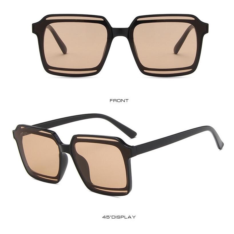 Kính Mát Vuông Chống Tia uv400 Phong Cách retro