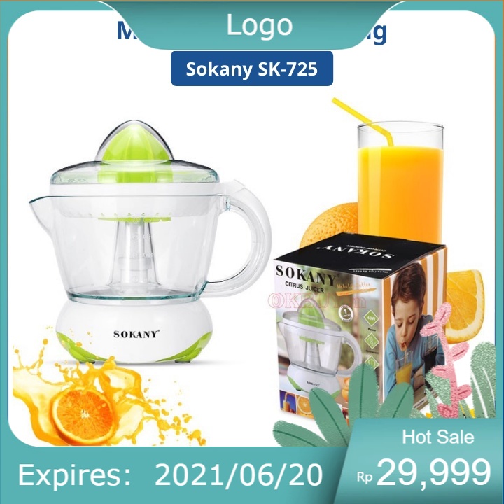 Máy Vắt Nước Cam Tự Động Sokany nhiều tốc độ khác nhau , dễ dàng tháo lắp và vệ sinh , Vật liệu an toàn