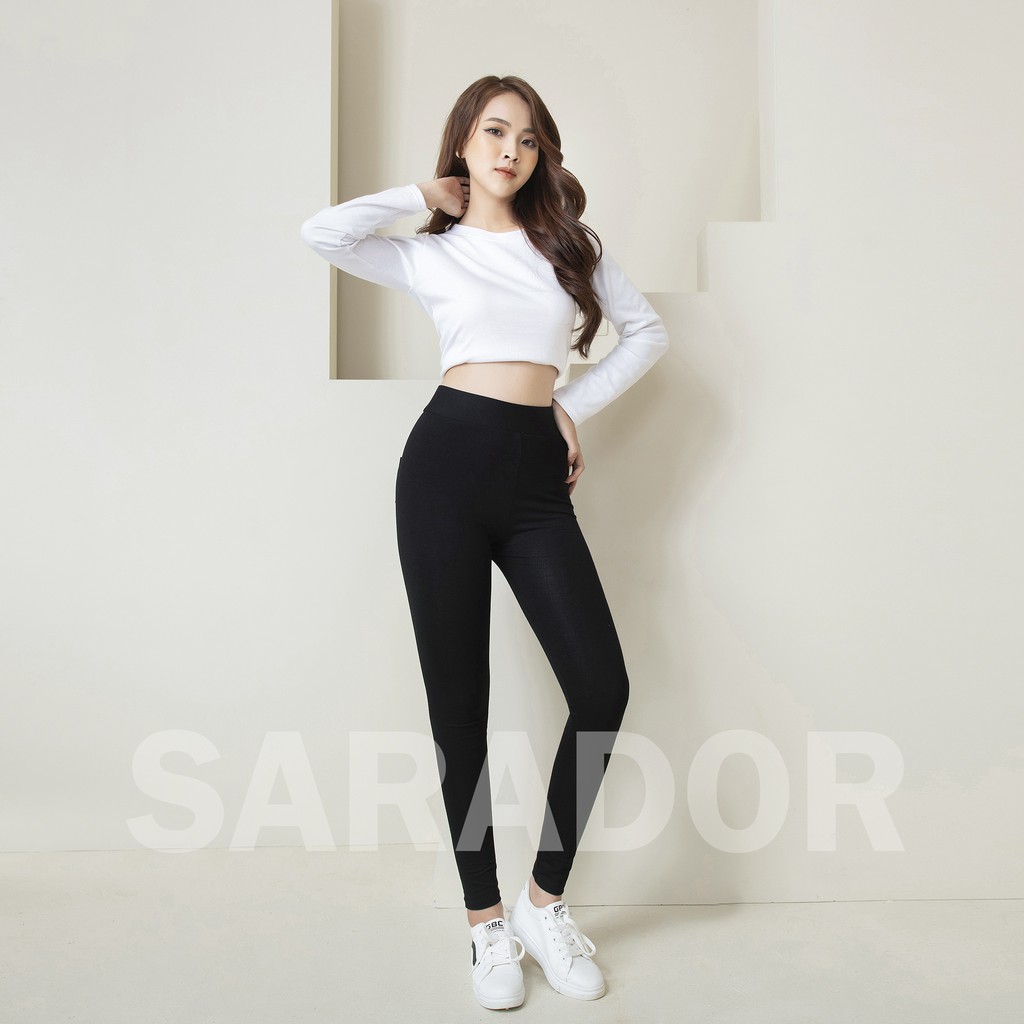 Quần Legging Nữ - Có Bigsize🌹[Mã HVHAX12 hoàn 10% xu]🌹 Quần Legging Cạp Cao Nâng Mông Thon Dáng Hàn Quốc - Cạp Cao 5cm | BigBuy360 - bigbuy360.vn