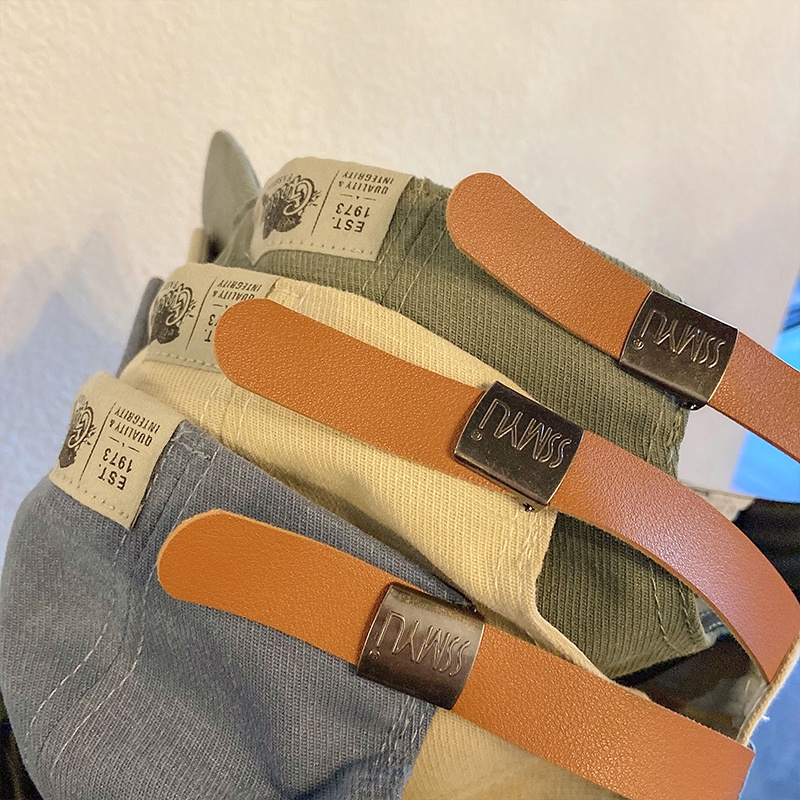 Mũ Lưỡi Trai Mềm Màu Trơn Phong Cách Retro Dễ Phối Đồ Thời Trang Xuân Hè Cho Nam Và Nữ