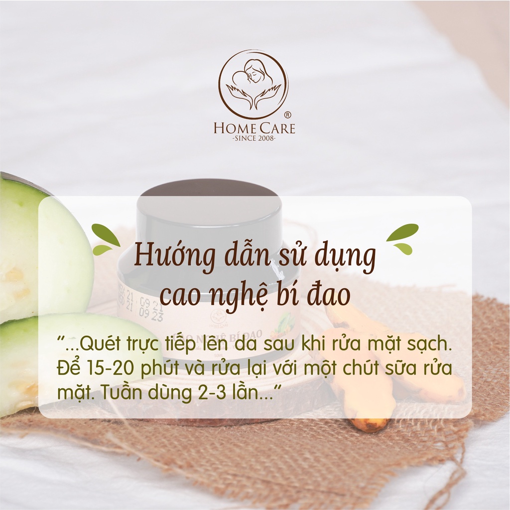 Mặt nạ Cao nghệ bí đao Home Care 50ml