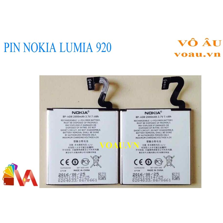 PIN NOKIA LUMIA 920 [PIN MỚI XỊN]