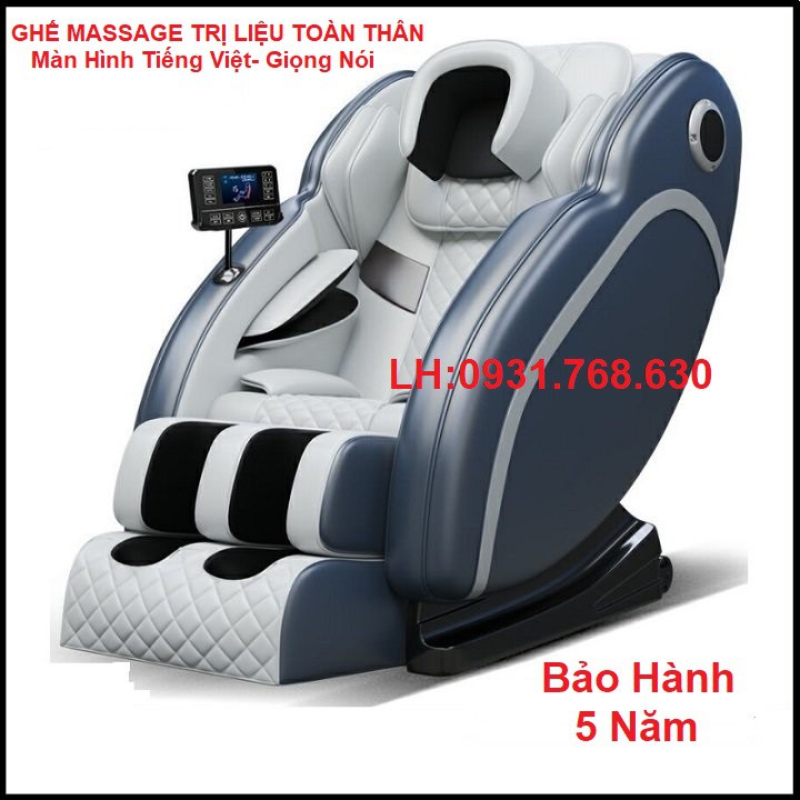 Ghế Massage Toàn Thân, Ghế Massage Trị Liệu Toàn Thân Cao Cấp Đa Chức Năng, Công Nghệ 3D, Kèm Điều Khiển