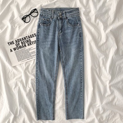 Quần jean nữ cạp cúc đôi ulzzang 5031