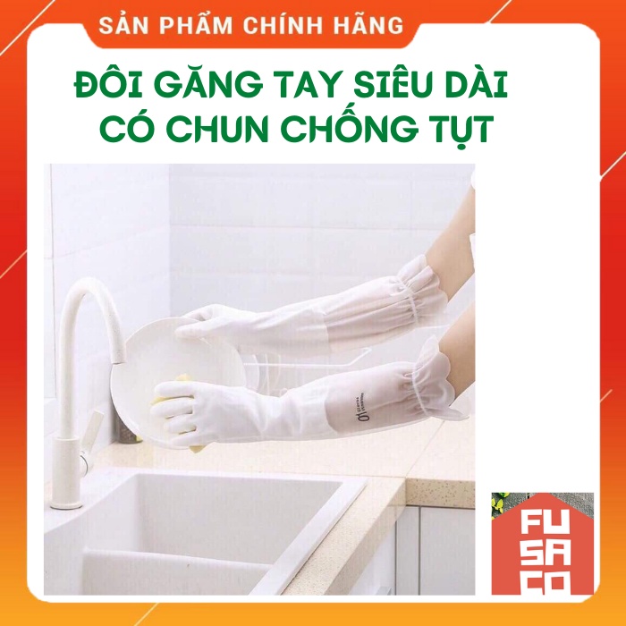 [Hàng mới về] ĐÔI GĂNG TAY CAO SU SIÊU DAI CÓ CHUN CHỐNG TỤT