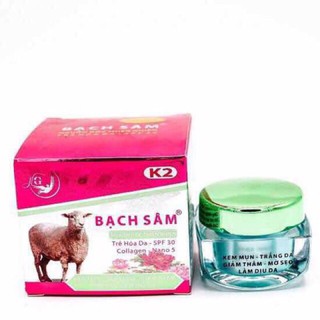 kem bạch sâm mụn-trắng da-giảm thâm-mờ sẹo k2