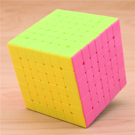 Rubik 7x7 Promotion Stickerless Mặt Hồng Cao Cấp Xoay Êm Bền Đẹp