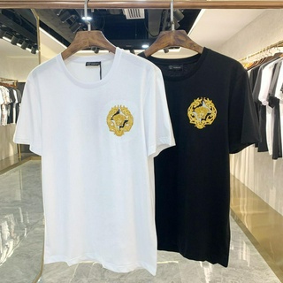 VERSAC   Áo Thun Ngắn Tay Cổ Tròn Thêu Hình Medusa Thời Trang Mùa Hè 2021 Dành Cho Nam