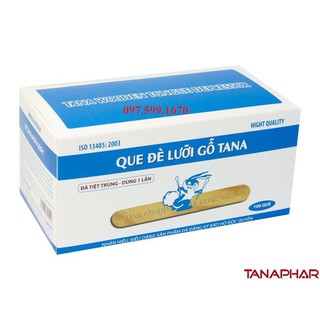 Combo 5 hộp que đè lưỡi gỗ tiệt trùng Tanaphar