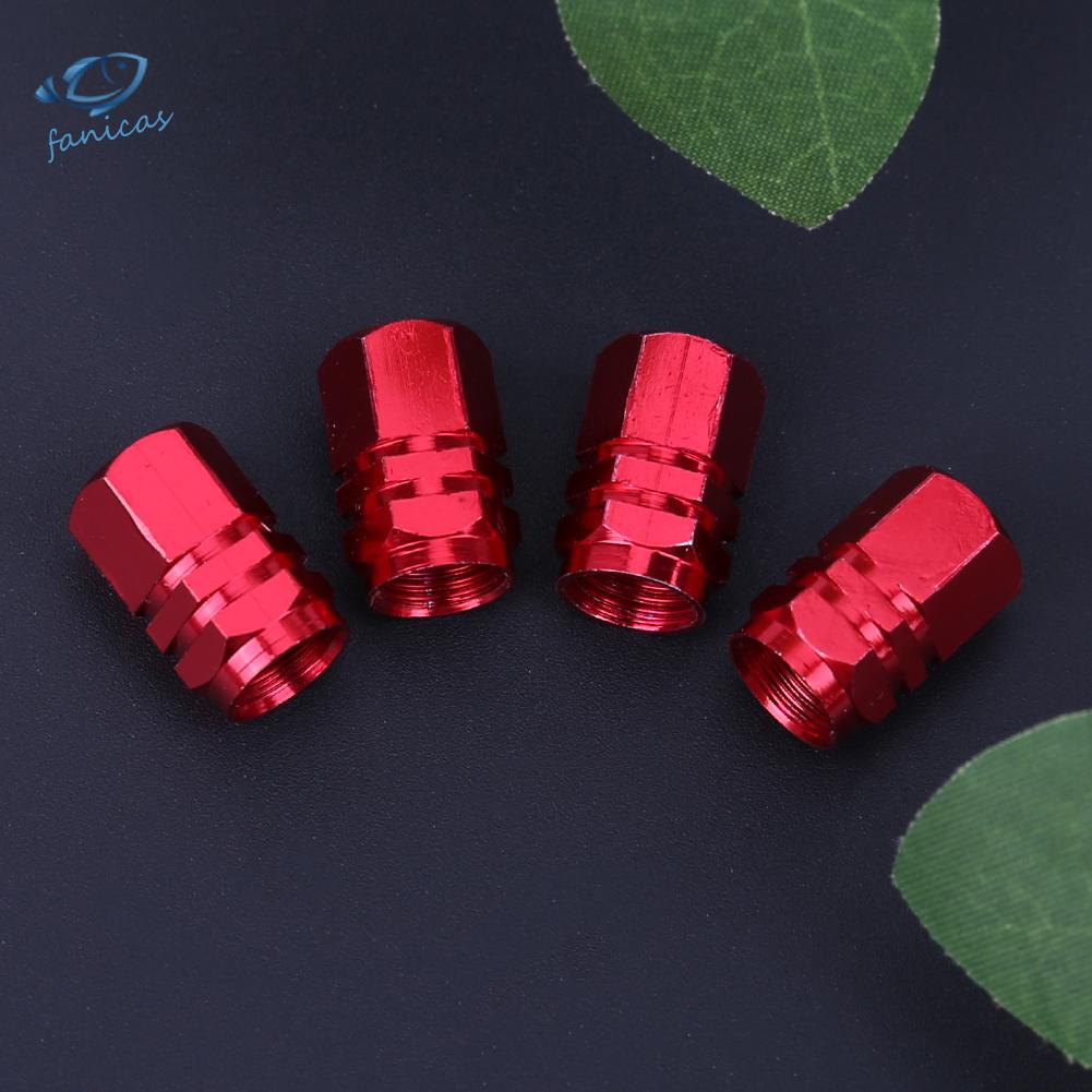 Set 4 Nắp Van Bánh Xe Hơi Bằng Hợp Kim Nhôm Cao Cấp