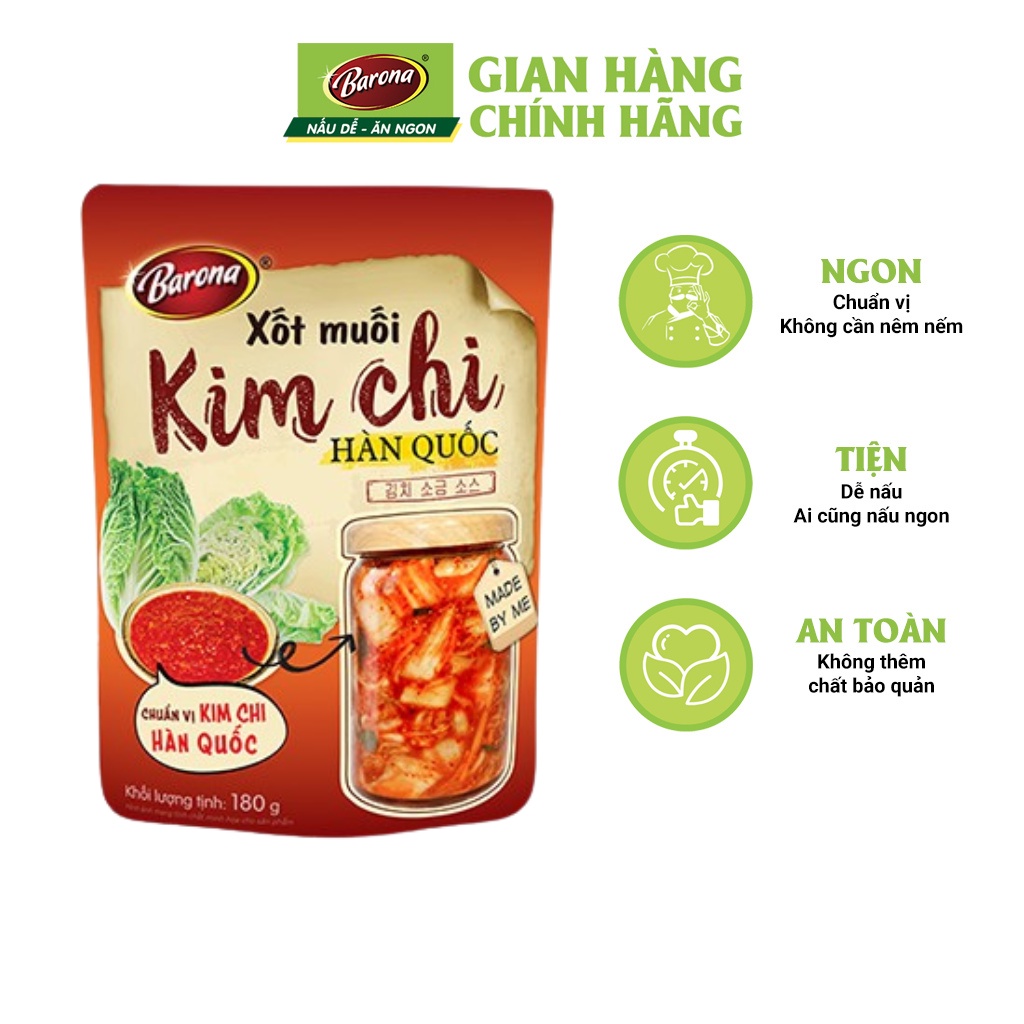 Xốt muối kim chi hàn quốc barona 180g - ảnh sản phẩm 2