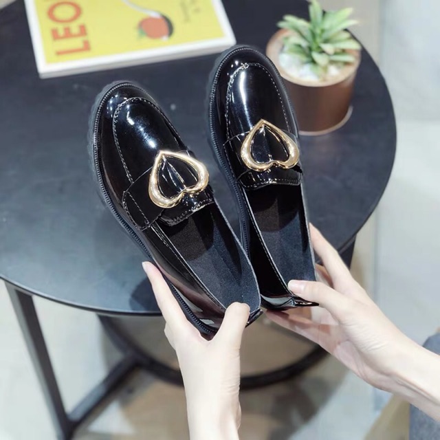Giày Oxford nữ hình tim OF03, đủ size 35-40