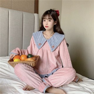 (Order) Bộ đồ ngủ mùa đông nữ