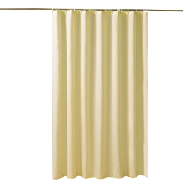 100g /m2 Rèm tắm polyester chống thấm nước màu be trơn