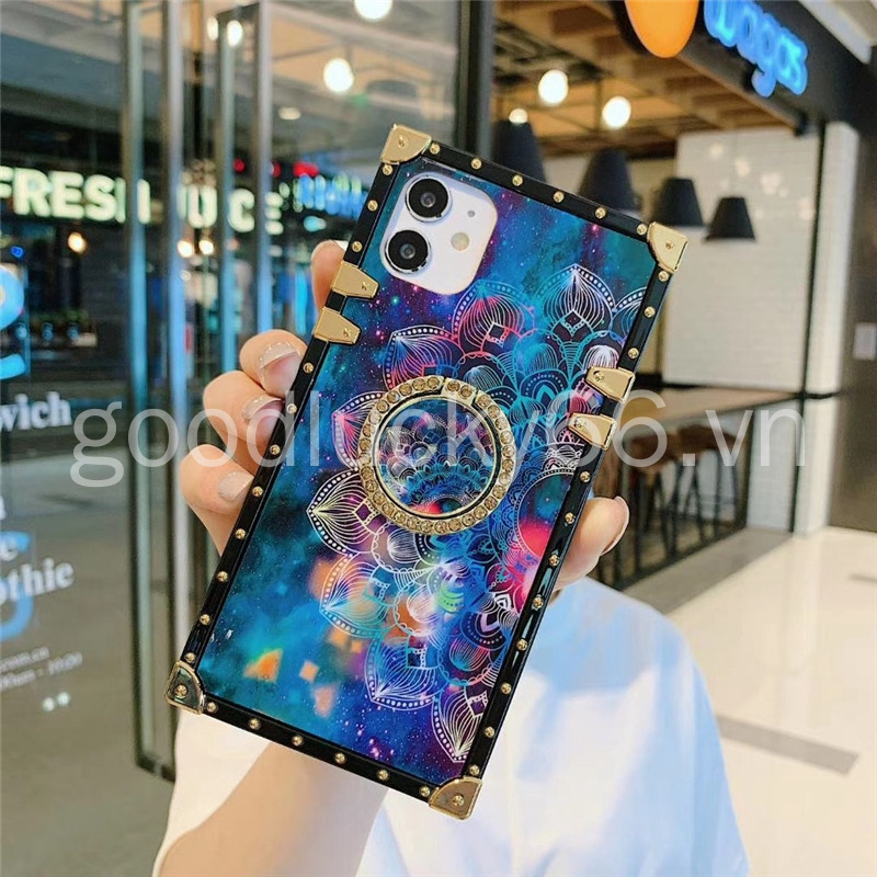 Samsung S8 Plus S10E S10+ A10S A20S S9+ Mobile Phone Case Star Circle Bracket Protective Shell Four-corner Anti-fall Protective Cover