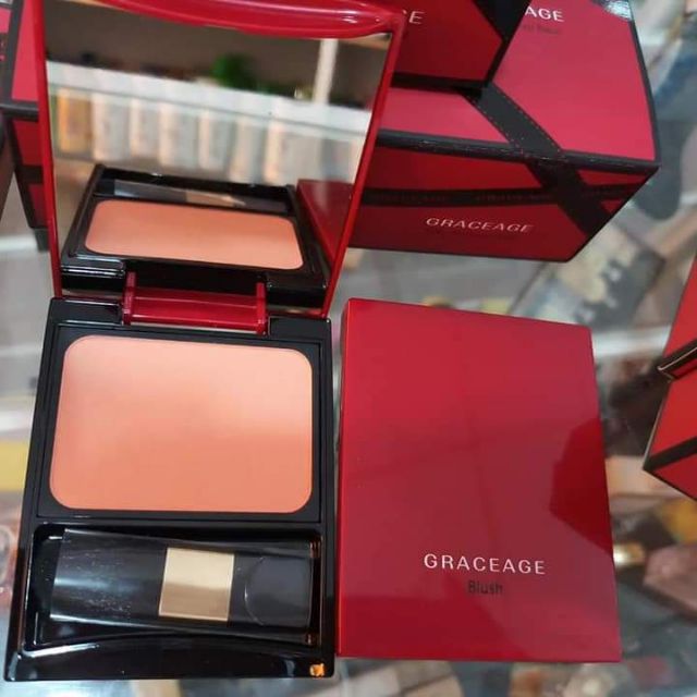 💥💥💥Phấn má siêu mịn,tự nhiên Nhật Bản GRACEAGE màu cam 7g