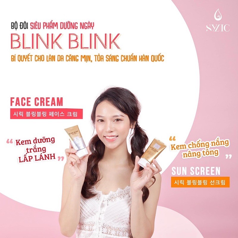 [ CHÍNH HÃNG] SYLIC BLINK BLINK FACE CREAM- NÂNG TÔNG TƯ NHIÊN