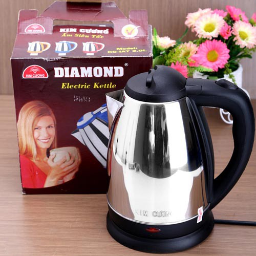 Ấm Siêu Tốc KIM CƯƠNG KC.2IAT, Bình Đun Siêu Tốc KIM CƯƠNG KC.2IAT, 2L, Chính Hãng, Chất Lượng, Giá Rẻ