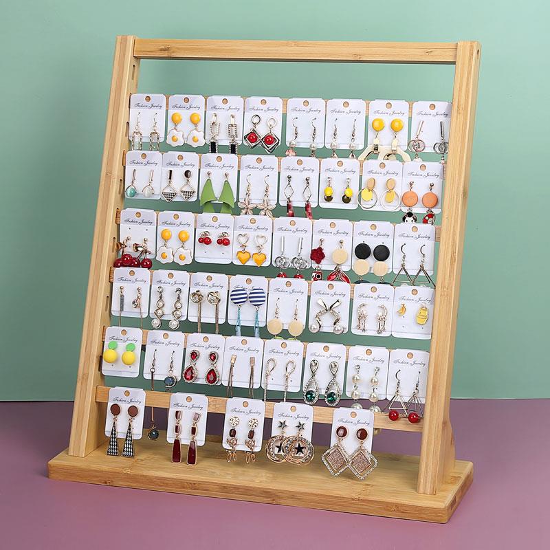 Giá Trưng Bày Trang Sức Bằng Gỗ Tre Đứng