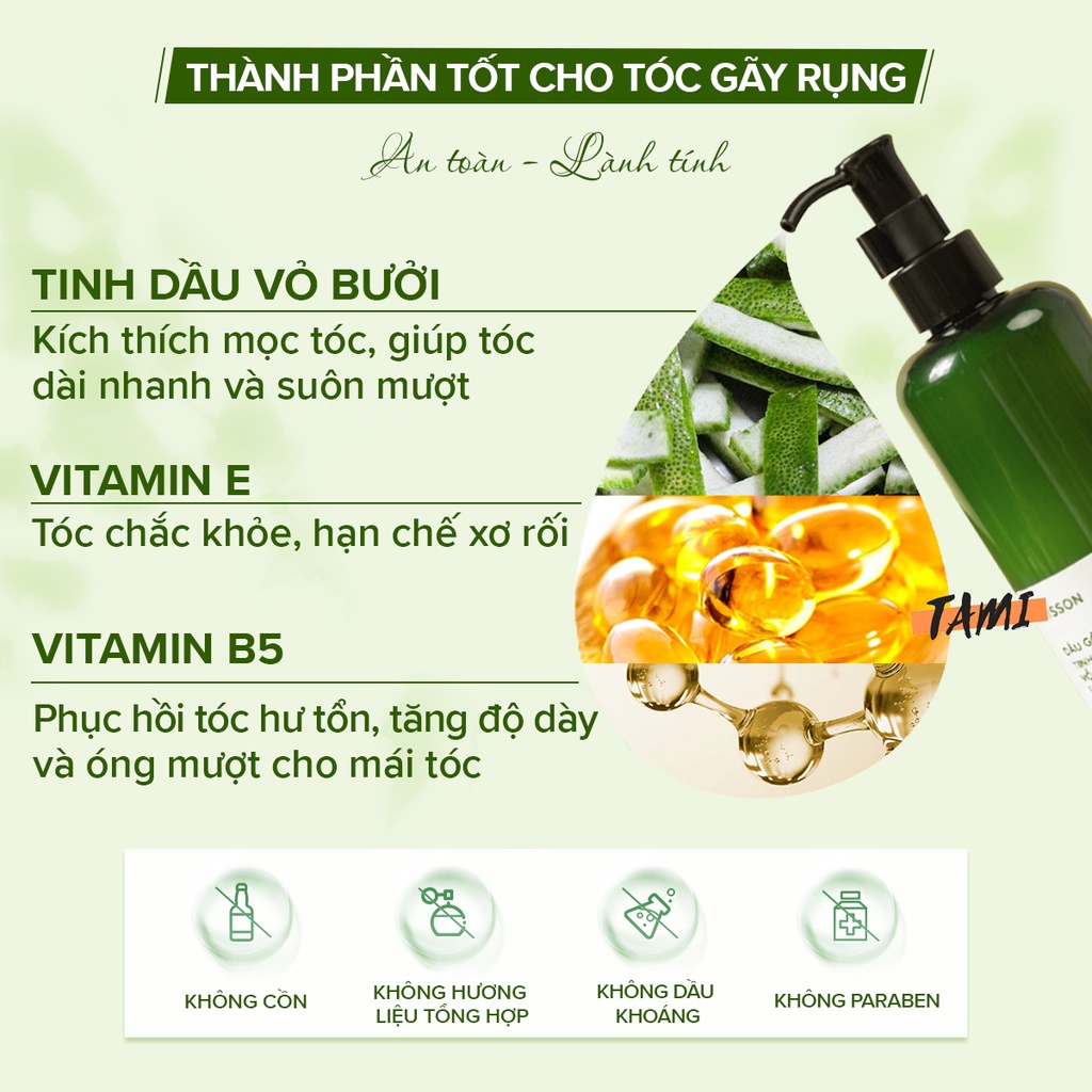 Xịt dưỡng tóc tinh dầu vỏ bưởi KISS ON giúp phục hồi hư tổn, giảm gãy rụng, giúp tóc mềm mượt kisson 145ml TM-KI-DT01