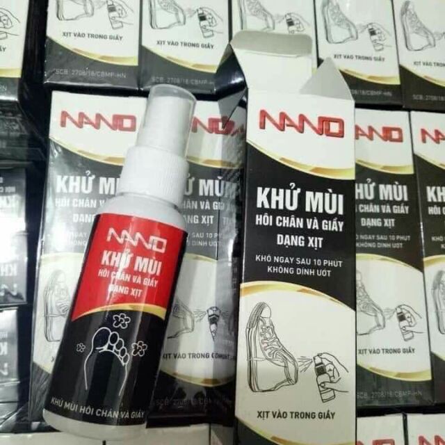 Xịt Nano Khử Mùi Hôi Chân Và Giầy