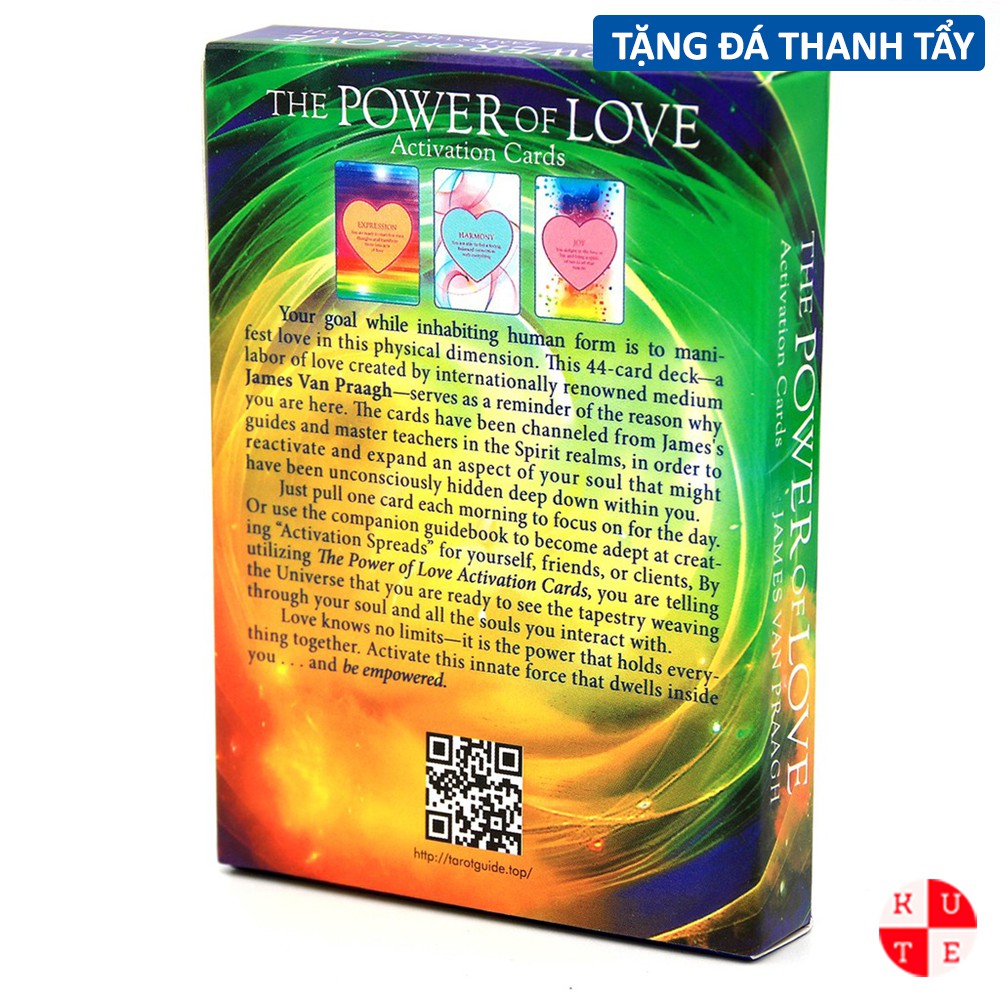 Bài Tarot The Power Of Love Activations Cards 44 Lá Bài Tặng Đá Thanh Tẩy C114